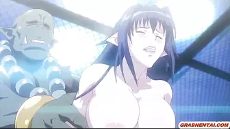 Monster Fucks Big Boobs in Hot Hentai Action
