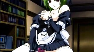 Anime Self-Masturbation with Vibrator - Sexy and Shutting