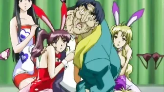 Bondage Anime College Girl Gagged by Masked Lover