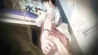 Japanese Hentai Big Boobs Fingered Pussy - Caught in Action!