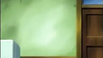 BDSM Hentai Coeds Threesome Gets Fucked On The Bed