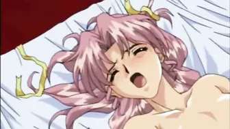 BDSM Hentai Coeds Threesome Gets Fucked On The Bed