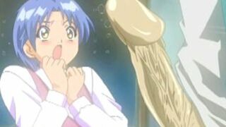 Coed Anime Gets Surprised By Big Cock Masturbation in Hentai