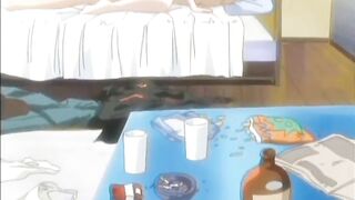 Japanese Anime Hot Riding Cock in the Bed