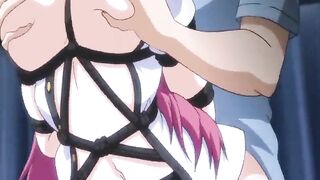 Anime Coed with Big Boobs Gets Wet Pussy Fucked while Tied up