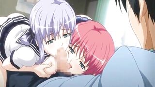 Anime Coed with Big Boobs Gets Wet Pussy Fucked while Tied up