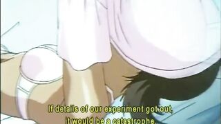 Naughty Anime Doctor Squeezes Patient's Titties