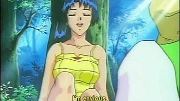Naughty Anime Doctor Squeezes Patient's Titties