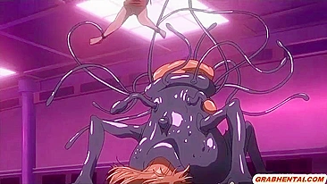 Busty Anime Ghetto Slut Gets Hard Drilled by Monster Tentacles