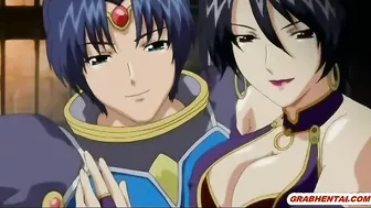 Big Boobed Bondage Babe Gets Shoved Vibrator in Wet Pussy