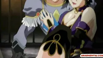 Big Boobed Bondage Babe Gets Shoved Vibrator in Wet Pussy