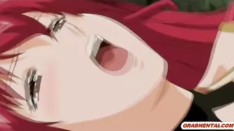 Big Boobed Bondage Babe Gets Shoved Vibrator in Wet Pussy