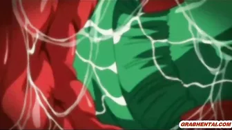 Big Boobed Bondage Babe Gets Shoved Vibrator in Wet Pussy