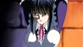 Chained Hentai Maid Gets Whipped In The Dungeon