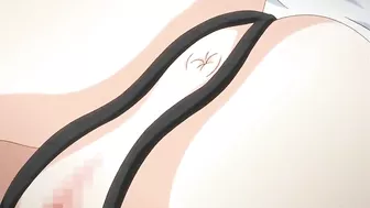 Bondage Hentai - Plugs Vibrator in Her Ass and Wet Pussy