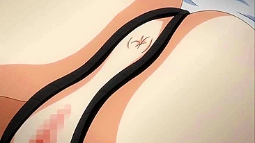 Bondage Hentai - Plugs Vibrator in Her Ass and Wet Pussy