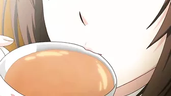 Anime Titjob and Cock Ride with Busty Titties