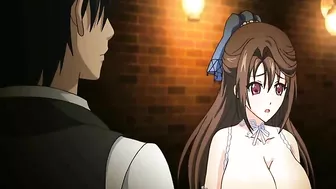 Anime Titjob and Cock Ride with Busty Titties