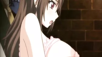 Anime Titjob and Cock Ride with Busty Titties