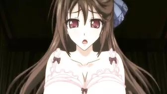 Anime Titjob and Cock Ride with Busty Titties