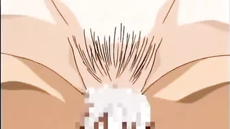 Busty Hentai Foursome Fucked and Cummed, featuring busty women and intense hentai action.