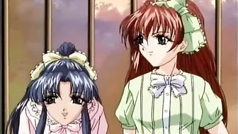 Busty Hentai Foursome Fucked and Cummed, featuring busty women and intense hentai action.