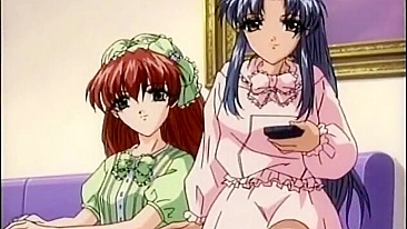 Busty Hentai Foursome Fucked and Cummed, featuring busty women and intense hentai action.