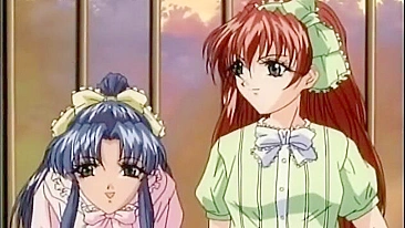 Busty Hentai Foursome Fucked and Cummed, featuring busty women and intense hentai action.