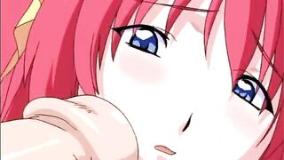 Caught Redhead Anime Hard Fucked by Shemale's Big Cock