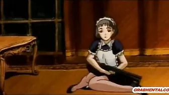 Maid Anime Caught and Drilled by Monster