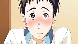 Busty Anime Coed's First Kiss and Hard Sex