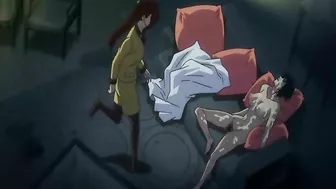 Busty Japanese Anime Slut Gets Banged in the Upstairs