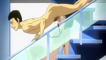 Busty Japanese Anime Slut Gets Banged in the Upstairs