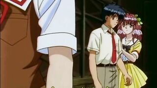 Anime Coed Tied and Poked from Behind by Pervert