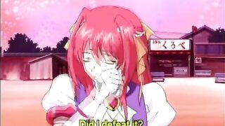 Redhead Anime Sex Toy Penetrated by Tentacles