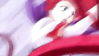 Redhead Anime Sex Toy Penetrated by Tentacles