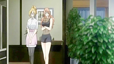 Bound Japanese Anime Bigboobed Lesbian Dildoing Wet Pussy