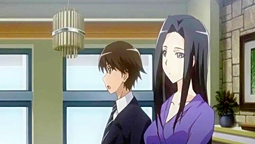 Bound Japanese Anime Bigboobed Lesbian Dildoing Wet Pussy