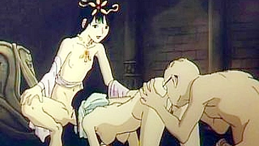 Anime Princess's Threesome Fucking Heat