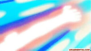 Schoolgirl Anime Cutie Sucks Dick and Face Splashes Cum