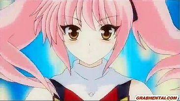 Schoolgirl Anime Cutie Sucks Dick and Face Splashes Cum