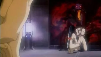 Busty Japanese Anime Gets Squeezed and Drilled by Tentacle Monster