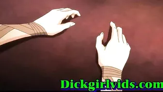 Shemale Gets Intense Oral in Cute Anime Hentai Fuck Scene