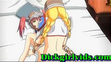 Shemale Gets Intense Oral in Cute Anime Hentai Fuck Scene