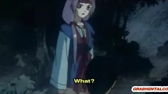 Japanese Anime Babe Sucks Stiff Cock