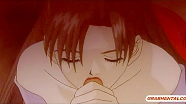 Japanese Anime Babe Sucks Stiff Cock