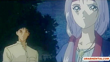 Japanese Anime Babe Sucks Stiff Cock