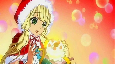Busty Anime Santa's Naughty Hardcore Poking and Cream Pie