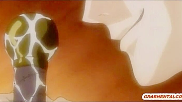 Japanese Anime Bondage Whore Gets Waxed and Hot Poked