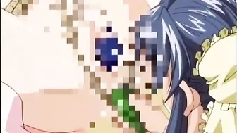 Sexy Bondage Hentai Gets Squeezed Tight and Dildoed Wet Pussy